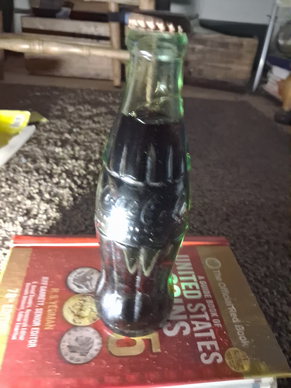 Dec 25 1923 Christmas Coca Cola Dark Green Glass Bottle From Jerico Ny